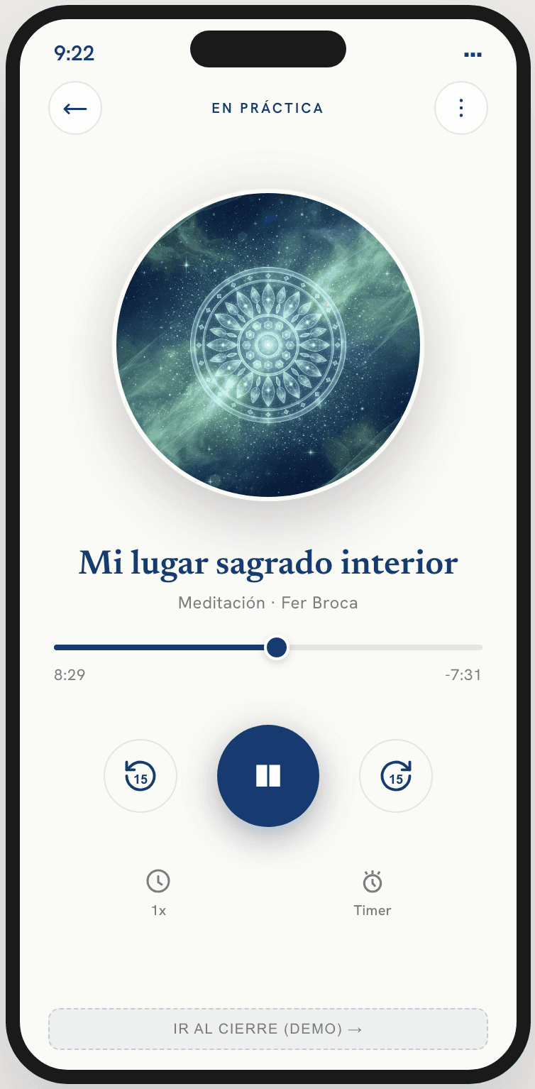 Reproductor de práctica guiada en Aplika